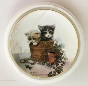 Double Trouble by Ruane Manning Kitten Cousins-Danbury Mint Collector Plate - Picture 1 of 5