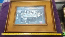 Dogs Playing Poker Vintage Framed Art Print "POKER SYMPATHY" C.M. Coolidge 
