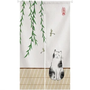Door Curtain Noren Privacy Tapestry Decorate Blackout For Bedroom 33.5"x 59" - Picture 1 of 10
