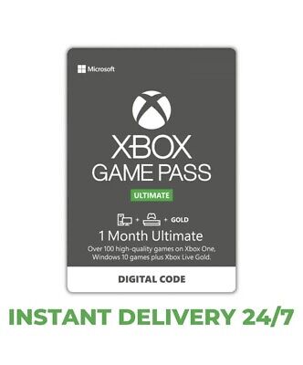 Xbox 1 Month Game Pass + Live Gold (Ultimate) Membership Trial Code INSTANT • 2.60€