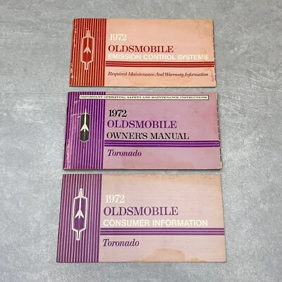 Oldsmobile Toronado 1972 manual del propietario guía del usuario con folletos adicionales Foto 1 de 4
