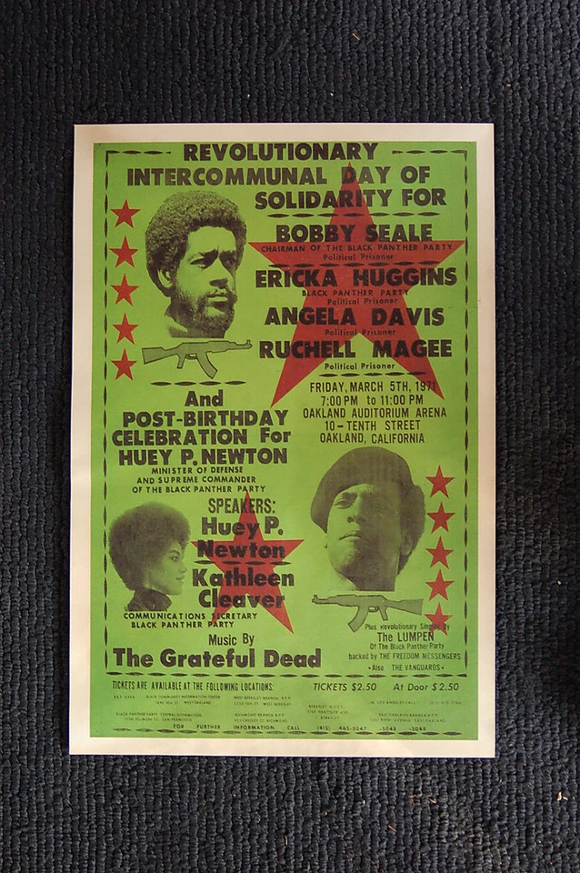 The Black Panther Rally Poster 1971 Oakland Bobby Seale-- - image 1 of 1