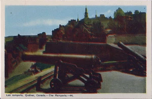 AK Kanada Quebec Stadt Les Ramports Ramparts Kanone PECO ca40er-50er postfrisch - Bild 1 von 1