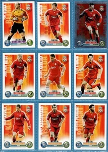 LIVERPOOL -Match Attax -Premier League -2007-08- 19 Base Cards inc VORONIN error - Picture 1 of 5