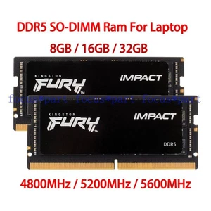 Kingston FURY 8GB 16GB 32GB 64GB DDR5 4800 5200 5600 MHz SO-DIMM Laptop Ram Konvolut - Bild 1 von 19