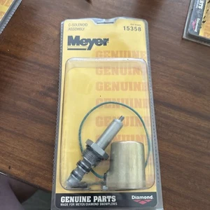 Genuine OEM Meyer A Solenoid Assembly Valve and Coil Red Wire 15358 E47 E57 E60 - Foto 1 di 4
