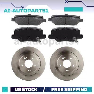 Juego de rotores de freno trasero + pastillas de freno para Mitsubishi ASX 2014 2015 Foto 1 de 4