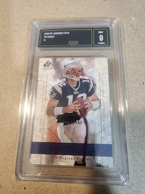 2002 SP Legendary Cuts #1 Tom Brady GMA Mint 9 - Image 1 of 2