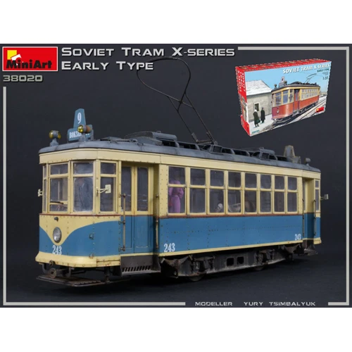 Miniart Model compatibile con Soviet Tram X-series Early Type Kit 1 35 Diecast M