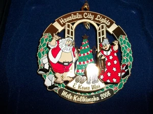 Honolulu City Lights "Welcome, Come In" Christmas Ornament 2008 Honolulu Hale - Picture 1 of 6