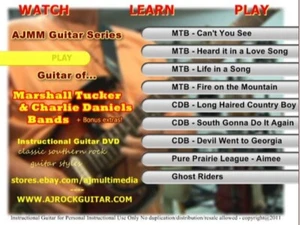 Lecciones de guitarra personalizadas - Aprende bandas de Marshall Tucker y Charlie Daniels (MTB/CDB) - Imagen 1 de 3