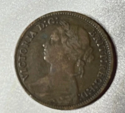 GREAT BRITAIN. 1868, Farthing - Victoria, Laureate, Bun Head - Image 1 of 2