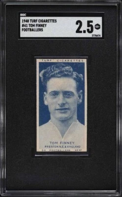 1948 Tom Finney Turf Cigarettes No41 RC ДЕБЮТАНТ SGC 2.5 GD+ РЕДКАЯ - Изображение 1 из 2