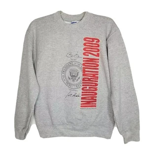 President Obama Biden 2009 Inauguración Sudadera Hombres Pequeña Gris Gildan Pesada - Imagen 1 de 10