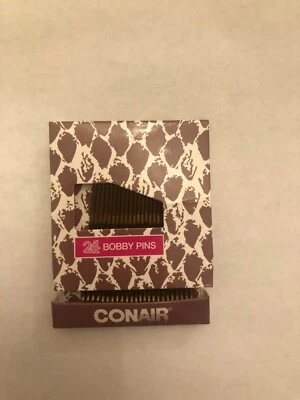 lot of 2 CONAIR 24 Count Bobby Pins Brown - Image 1 of 2