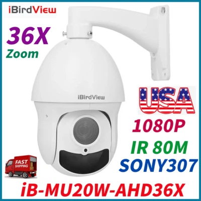 IBIRDVIEW 36X IR 80M Support Zoom CVI/TVI/CVBS Dome 1080P PTZ Speed AHD SONY307 Camera US