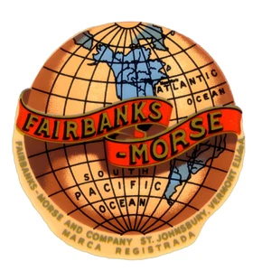 FITS VINTAGE FAIRBANKS MORSE HIT & MISS Z FARM ENGINE GAS GASOLINE STICKER DECAL - Foto 1 di 1