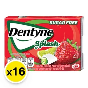 Dentyne Splash Sugar Free Gum Strawberry Lime Flavor 15.2 g 16 Packs - Picture 1 of 4