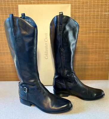 Coldwater Creek Ladies Boots- Black Buckle Knee - Size 7 - excellent condition - Image 1 of 4