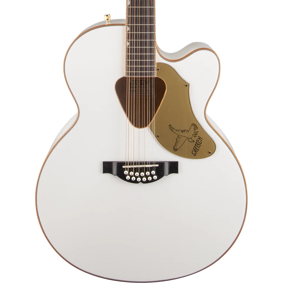 Guitarra Eléctrica Acústica Gretsch Rancher Falcon Jumbo 12 Cuerdas, Blanca Foto 1 de 1