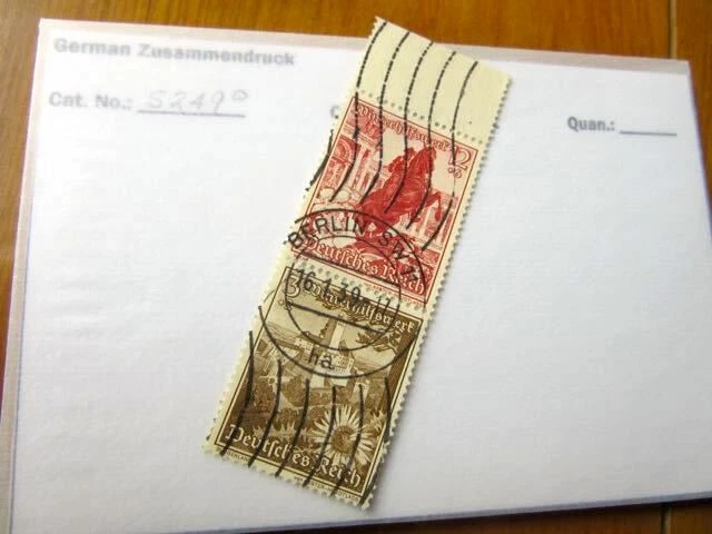 EBS Germany 1938 Winter Relief - Austrian Views - se-tenant - Michel S249 Used b - Image 1 of 1