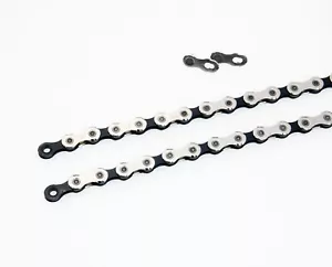 KMC X12 Road MTB 12-Speed Cycling Chains for Shimano/Campy/Sram use Black&Silver - Picture 1 of 12