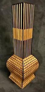 Modern Wood Floor Vase From The Marquis Collection of Beverly Hills 25”H - Picture 1 of 16
