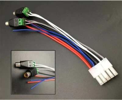 Power Input Speaker 10 Pin Harness Plug RCA Connector For Dual TBX10A Amplifier - Image 1 of 4