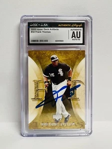 2005 Upper Deck Artifacts Frank Thomas #32 AUTOGRAPHED CARD JSA/CGC WHITE SOX - Picture 1 of 2