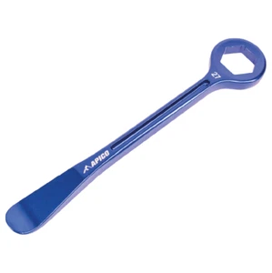 Herramienta de combinación de palanca de neumático y llave de eje Apico aleación CNC 27 mm azul - Imagen 1 de 1