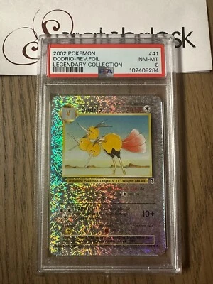 PSA 8 - Pokemon DODRIO 41/110 Reverse Holo - LEGENDARY COLLECTION - Fireworks - Image 1 of 2