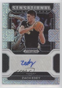 2022-23 Panini Prizm Draft Picks Sensational Signatures Mojo /25 Zach Edey Auto