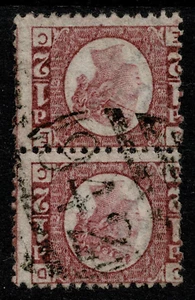 1870 GB Used Abroad CYPRUS 1/2d Pl 13 942 Larnaca SG Z14 FU Pair Cat. £500.00 - Picture 1 of 1