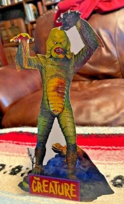 Creature from the Black Lagoon Aurora Model Kit Repro Cut Out Tabletop Standee - Image 1 of 2