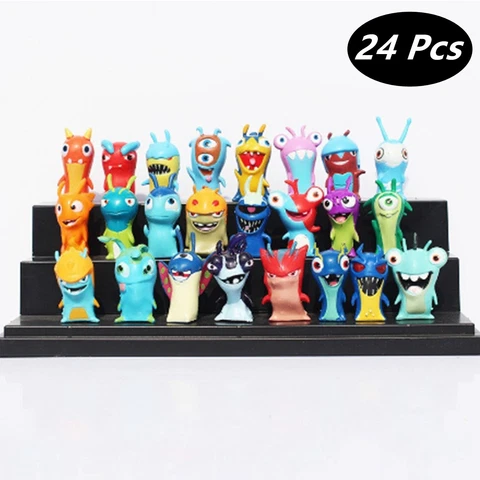 24ps set pvc Toy Mini Figures Anime Slugterra model collection Gifts 4-5cm Cover