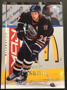 2007/08 Upper Deck Exclusives Fernando Pisani #67 - Edmonton Oilers 051/100