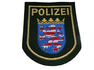 Polizei-Aufnäher Polizei  Hessen  ca 8,5x10 cm - Picture 1 of 1