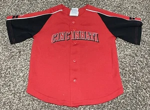 Vintage Majestic Cincinnati Reds Jersey Youth Size 7 Baseball 90s Spell Out Sewn - Picture 1 of 3
