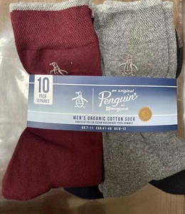 10 Pack Penguin Organic Cotton Mens Socks Size UK 7-11 UK Authentic Genuine UK - Picture 1 of 5