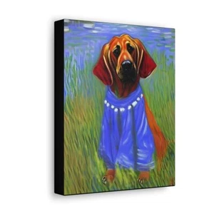 Stampa su tela da galleria "Happy Hound Dog" - Foto 1 di 30