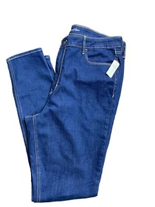 NEW Old Navy High-Waisted Dark-Wash Super Skinny Jeans (Size 16 Tall) - Picture 1 of 8