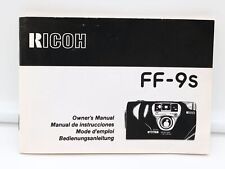 Bedienungsanleitung Ricoh FF-9s Gebrauchsanweisung Owner's Manual