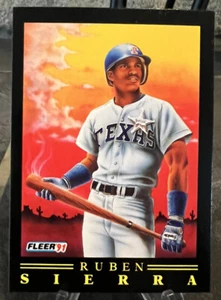 1991 Fleer Pro Vision RUBEN SIERRA Texas Rangers #3 Art Card - Picture 1 of 2