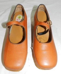 Vintage New Old Stock Mother Goose Shoes - Children's Girl's Leather Shoes - Picture 1 of 7