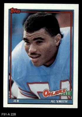 1991 Topps #228 Al Smith Oilers Bradley University  8 - NM/MT - Image 1 of 2
