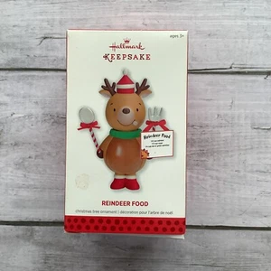 Hallmark Keepsake Ornamento Renna Cibo Decorazione Albero di Natale 2013 - Foto 1 di 14