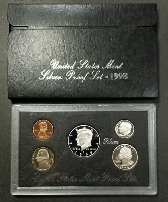 1998 U.S. Mint Silver Proof Set in Original Treasury Pack & COA - Image 1 of 4