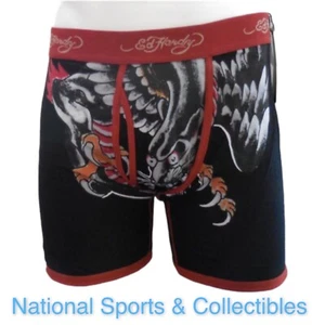 Ed Hardy Boxer Briefs Underwear Mens Small Tattoo Print - Picture 1 of 3