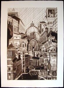 G H Rothe Downtown Hand Signed Ltd Ed Original Mezzotint Artwork SUBMIT AN OFFER
