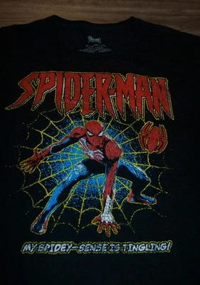Vintage Style THE AMAZING SPIDER-MAN Spiderman T-Shirt MENS XL Marvel Comics - Image 1 of 3